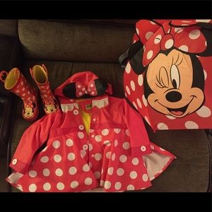 Western Chief Toddler Girls Disney Minnie Mouse Raincoat Jacket Minnie Dot Navy 5